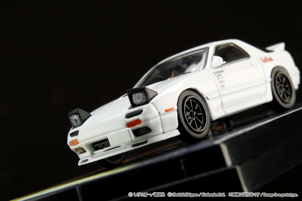 HJ64 Mazda Initial D VS Kyoichi Sudo and Ryosuke Takahashi Driver Figures Included 1/64 RX-7 (FC3S) / (Finished Product)