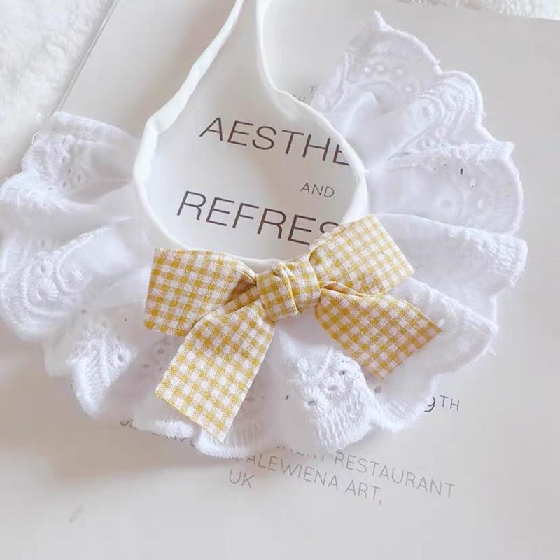 

Cute Pet Scarf Cat Bow Scarf Decorative Bib Dog Neck Saliva Bag Accessories Cat Accessories S