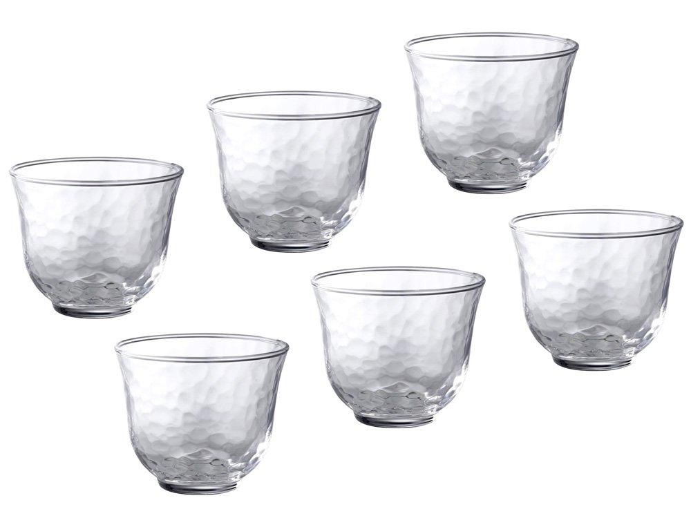 Toyo Sasaki Glass Cold Tea Glasses, Lifestyle Utensils, 170ml, Set of 6, Made In Japan, Glass Cups, Tea, B-03161-N-JAN
