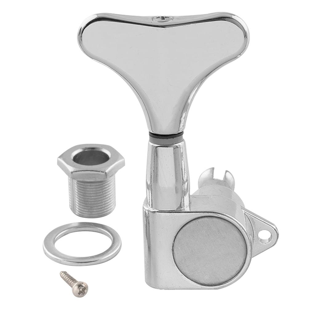 Musiclily Pro electric bass tuning chrome 4-in-line pegs,