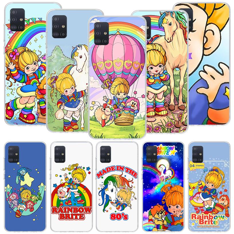 R-Regenbogen Süßes Helles Handyhülle Für Samsung Galaxy A52 A32 A22 A12 A02S A50S A30S A51 A31 AA71 Note 20 Ultra 10 S10 Plus Galaxy