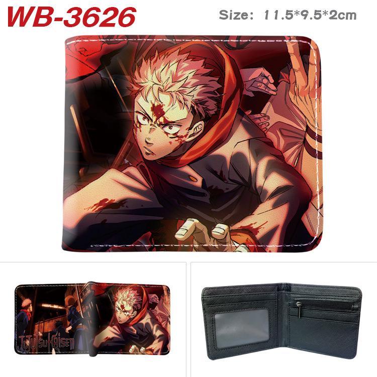 Jujutsu Kaisen Anime Wallet Gojo Satoru Yuji Itadori Print Short Bifold Card Holder Coin Purse PU Leather for Men Women 1pcs
