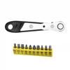 Forward and Reverse Mini 36 Teeth Ratchet Screwdriver Small Space Repair Socket L Wrench