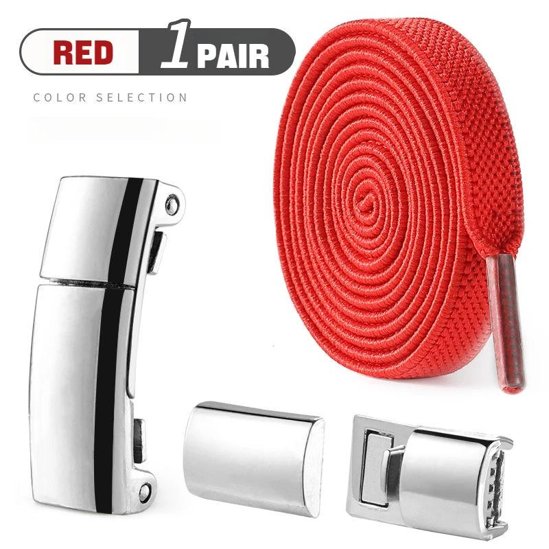 Magnetic Lock Shoelaces Without Ties Flat Elastic Shoe Laces Sneakers Boots No Tie Shoelace Rubber Bands for Shoes Accessories