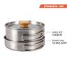NOBANA Camping Pot Set 304 Stainless Steel Outdoor Cookware Kit Cooking Set Travel Tableware Tourism Hiking Picnic Equipment
