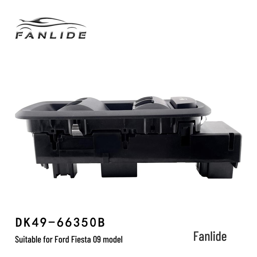 The DK49-66350B is a power window regulator switch for 2009+ Ford Fiesta models.