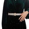 Fashion White Pearl Pearl Belts Crystal Rhinestone Elegant Waist Chain Wedding Sash Women's Fashion