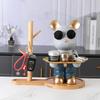 Bear Tray Bear Sculpture Piggy Bank Violent Bear Statue Resin Ornament Desktop Accessories Kids Gift Living Room Home Decor