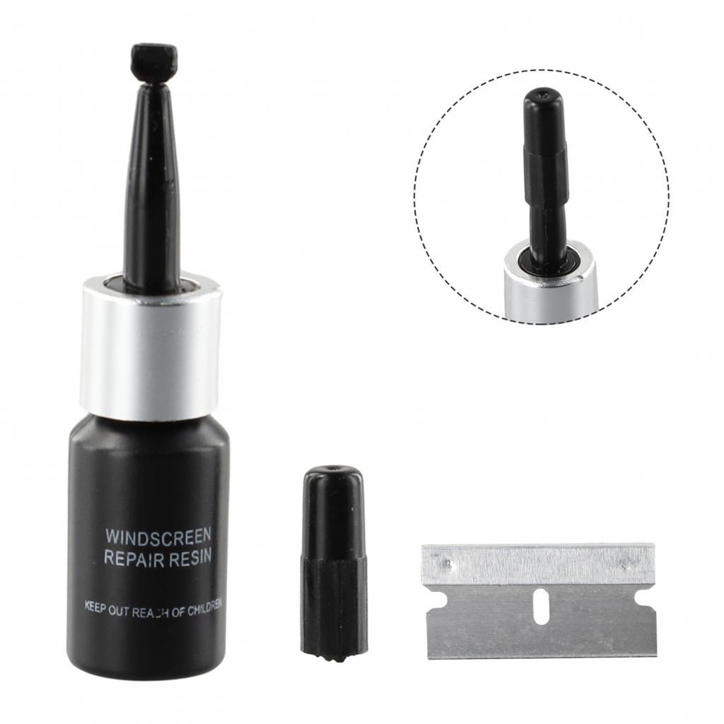Black Glass Repair Fluid Reusable Windscreen Windshield