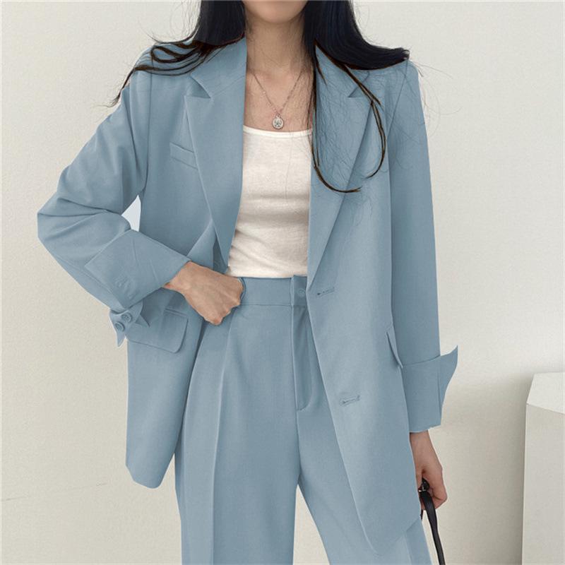 Women's Black Blazer & Suit Pants - Spring/Autumn 2025 Korean Street Style Casual Niche Design