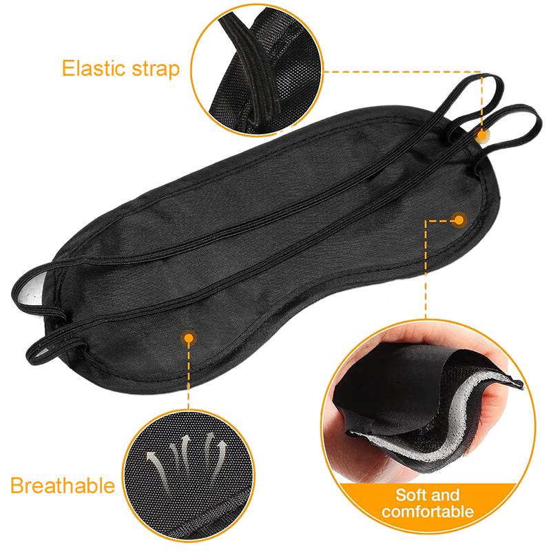 1/5pcs Disposable Eyeshade Sleep Mask Polyester Shading Lightweight Breathable Portable for Travel Noon Break Supplies TMZ