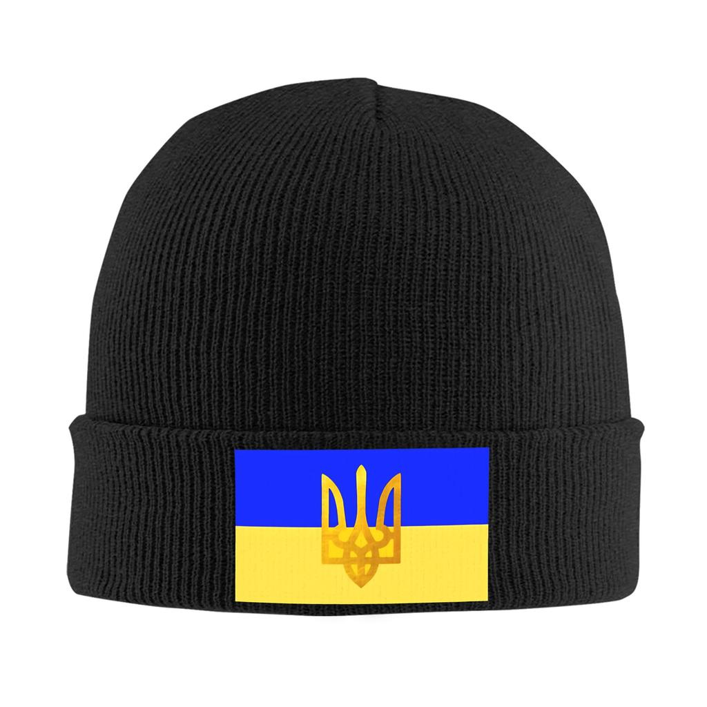 Ukraine Flag Bonnet Hats Beanie Hats Winter Printed Knit Hat Cool Unisex Women Unisex Outdoor Elastic Cap