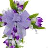 Easter Cross Wreath Artificial Flower Gift Garland Hanger Spring Tulip Door for