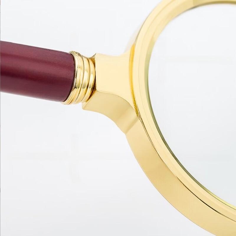 miflame Handheld Magnifying Glass with Imitation Rosewood Handle