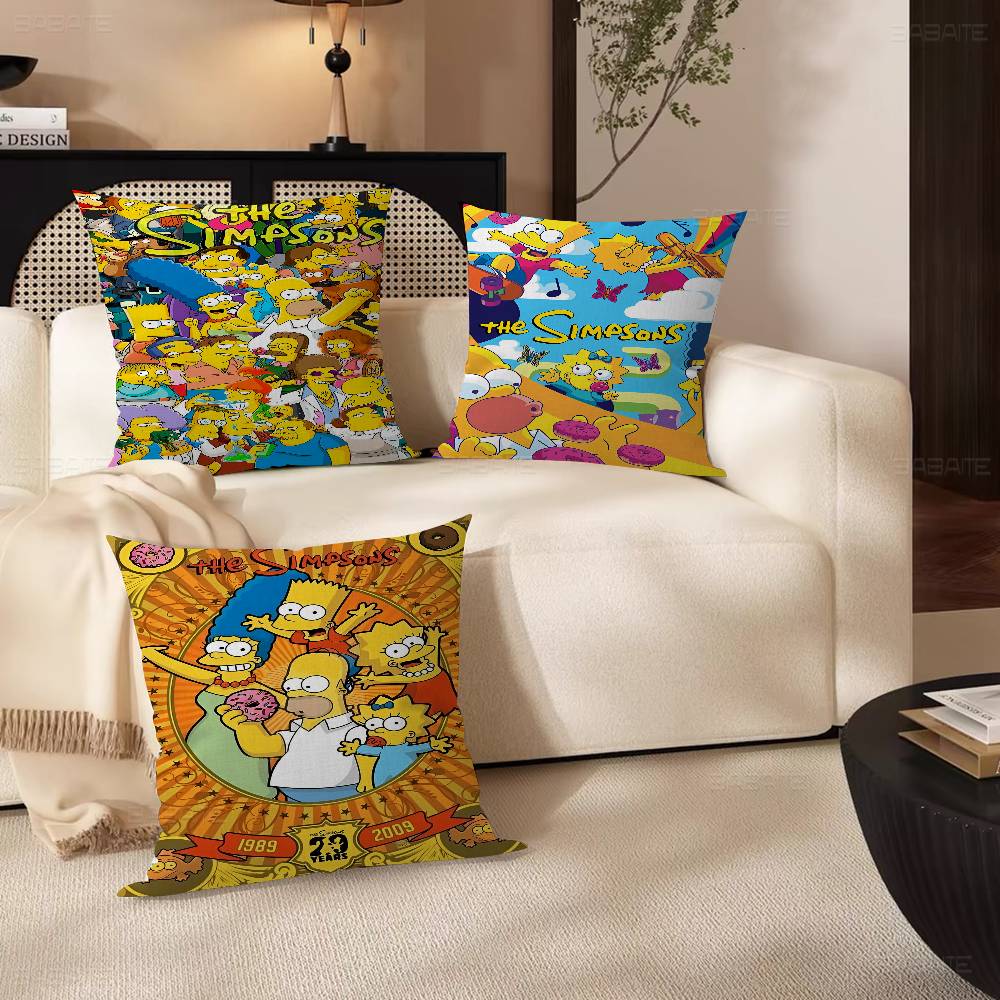 Cartoon T-The Cool S-Simpsons Pillowcases Home Bedding Decorative Pillow Cover Wedding Super Soft Pillow Case
