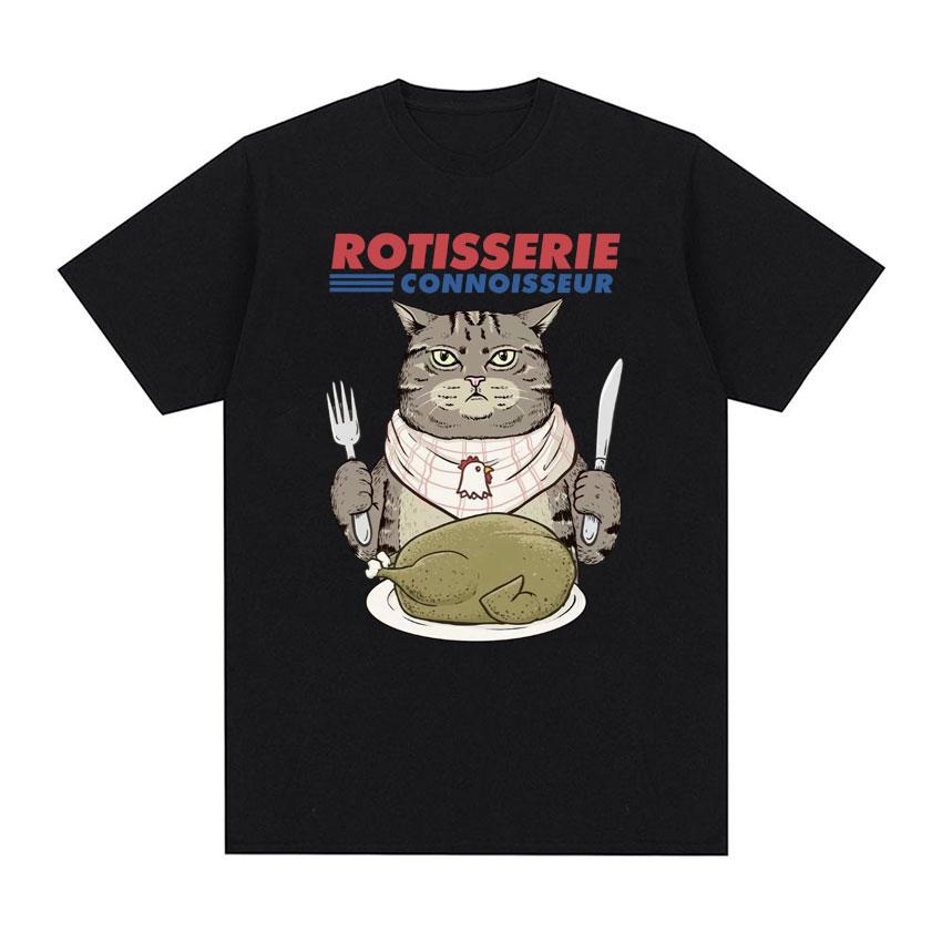 2026 Summer Cotton Printed TShirt Funny CeUnisext Cat Meme Graphic Tee Unisex WoUnisex Hip Hop Rap Streetwear Breathable Comfort Top