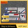 Car Sticker 2025 Hot 3D Car Aluminum Sticker Emblem Badge Decals Accessories For Peugeot 206 307 308 3008 207 208 407 408 4008 5