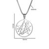 European and American Fashion Necklace Stainless Steel Pendant Satan Death Economics Casual Necklace