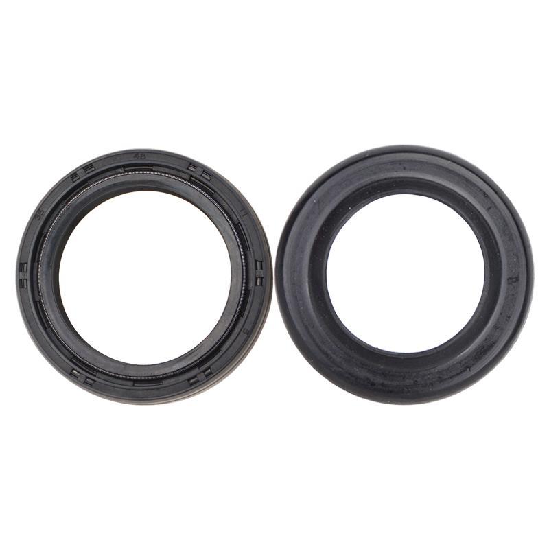 35x48x11mm Front Fork Oil Seal Dust Cover Cap Kit Fit for Honda CB650 CB750 XR250 Yamaha Suzuki