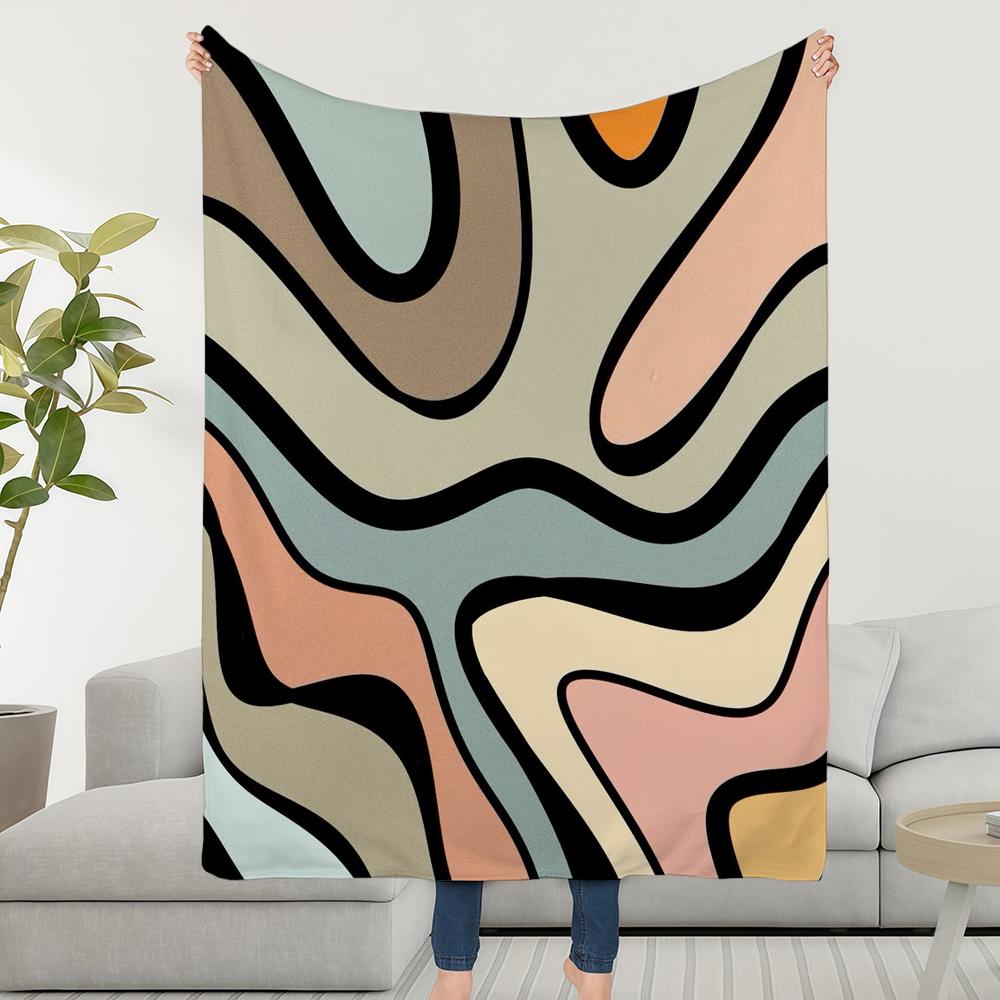 Blanket Throw Super Pattern Cosy Plush Living Swirl Room Sofa Couch Childish Camouflage Birthday Gifts
