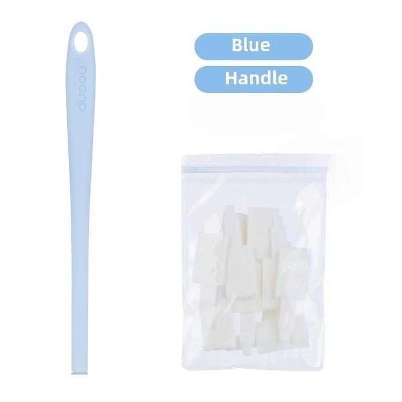 

10/20/30-Piece Disposable Toilet Brush Set with Long Handle Easy Reach Crevice Cleaning Tool Ideal for Bathroom Gap and Corner Cleaning 10PCS
