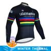 Winter-Radtrikot-Set Tour De Giro D'ITALIA Thermo-Fleece-Radsportbekleidung MTB-Fahrradbekleidung Warm halten Mountainbike-Bekleidung