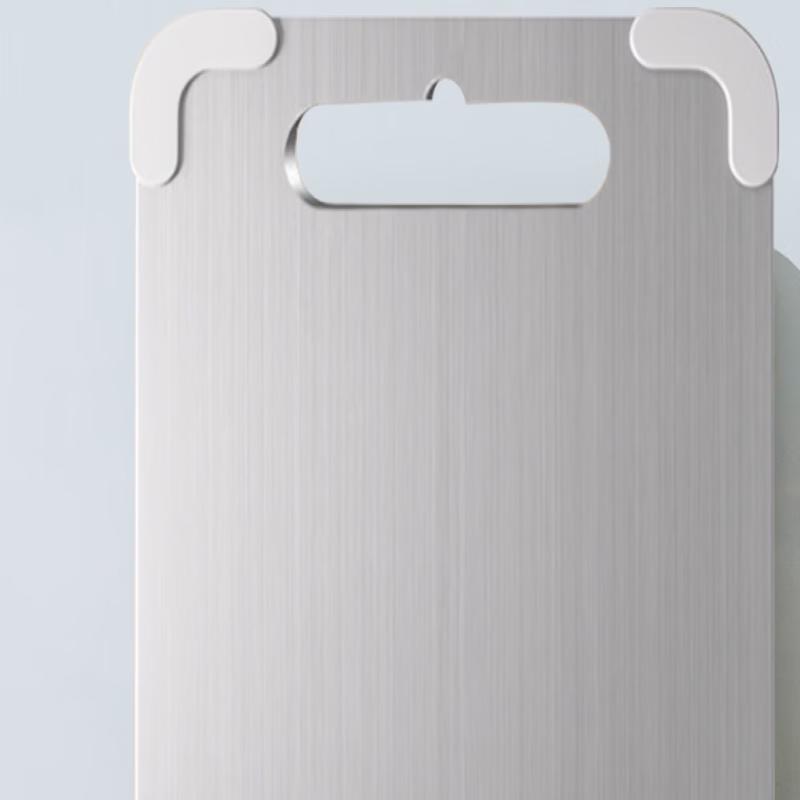 Abdo Dual-Sided Stainless Steel & Silicone Cutting Board