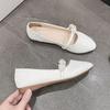 Fashion Ladies Footwear Elegant Party Leather Casual Pointed Toe Women's Flat Shoes Shallow With Heel Vacation Y2k Quick Delivery Shoe