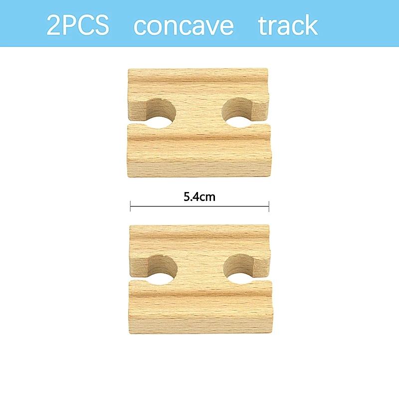 Educational Toy for Child New Kinds Wood Track Accessories Beech Wooden Train Track Railway Toys Fit Biro Wooden All Brand Track