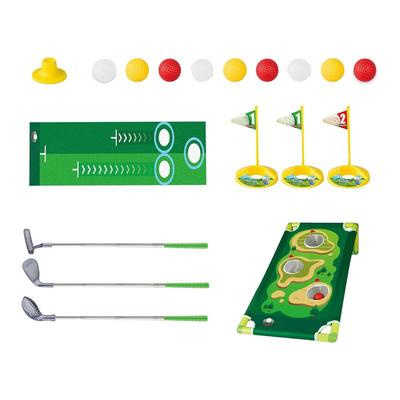 Golf Toy Set for Kids Adjustable Golf Club Retractable Golf Toy with Putting Mat Fun Sports Toy Golf Games with Practice Hole