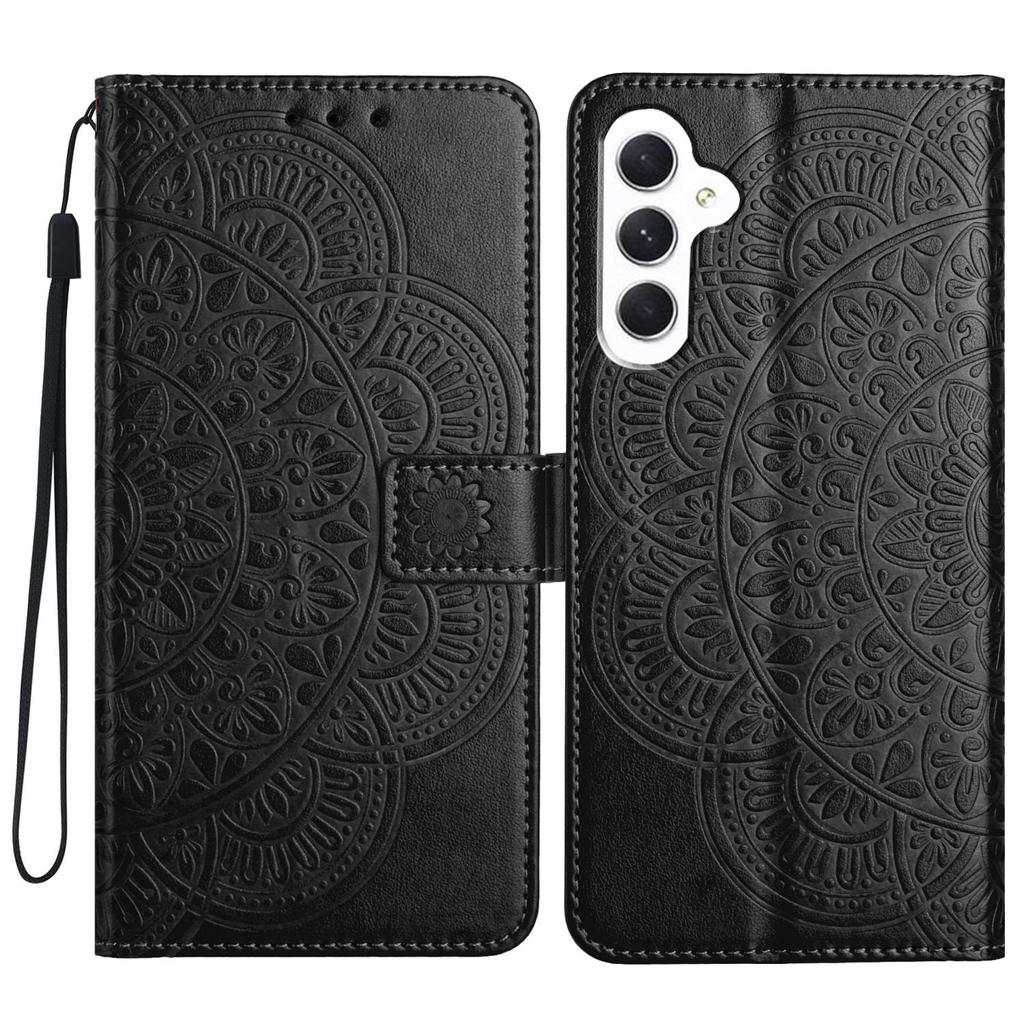 For Samsung Galaxy A55 5G Case Mandala Flowers Leather Flip Wallet Cover
