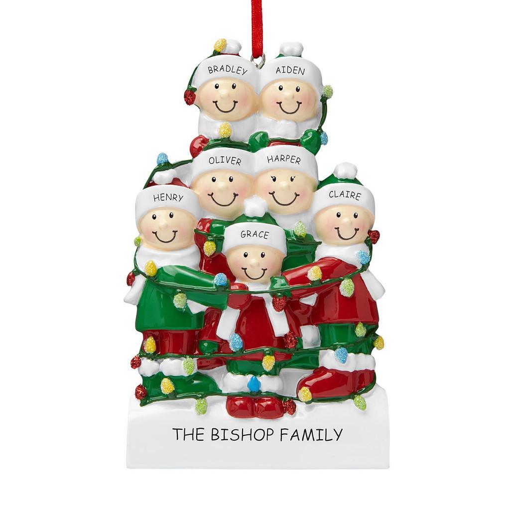 Charming Family Resin Christmas Ornaments For Joyful Holiday Tree Dcor