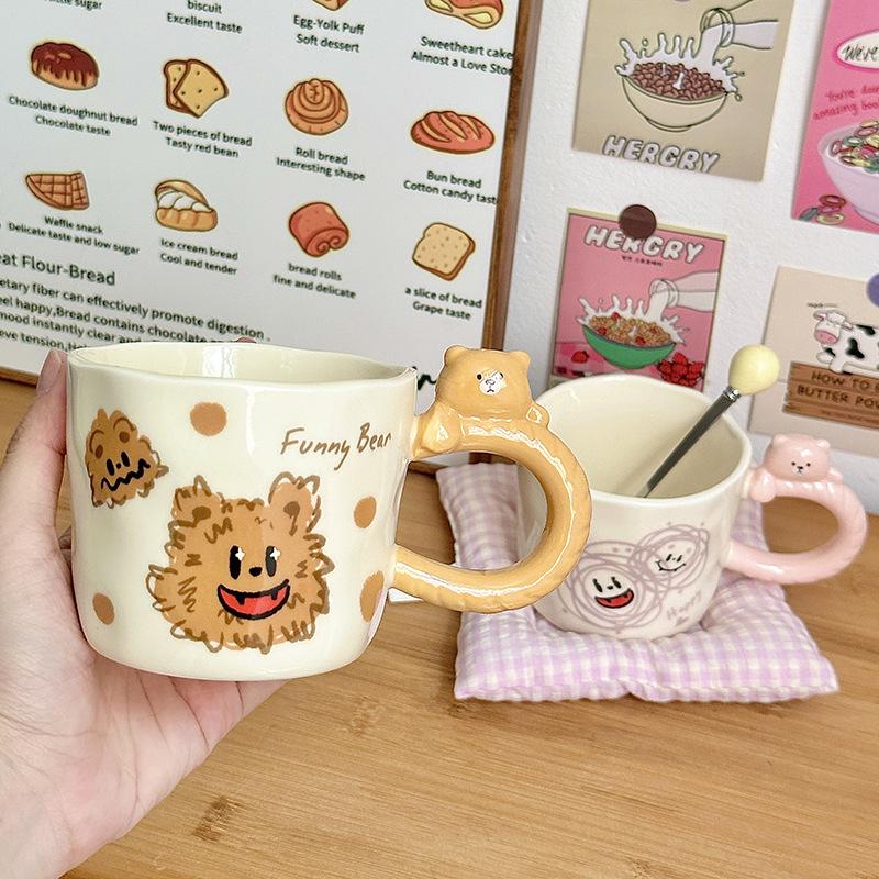 High Value Cup Girls Office Birthday Gift Mug Souvenir Ceramic Cup Couple Coffee Cup Household