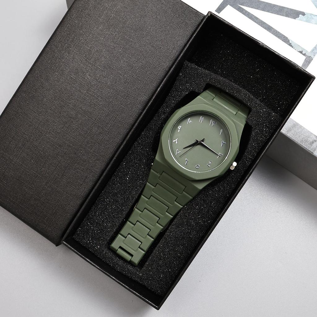New Modern Simple Creative Sports and Leisure Watch Creative Design Quartz Movement Energy Watches Gift for Men (without box)