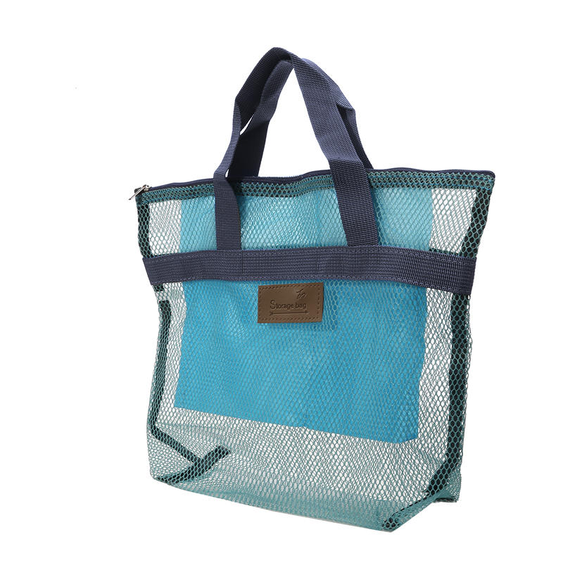 New Women's Beach Top-Handle Bags Large Unisex Handheld Swimming Storage Pouch With Inner Network Folding Organizer Package