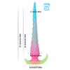 Liquid Silicone Long Anal Whip  Soft and Expandable Anal Plug Men's and Women's Chrysanthemum Masturbator  Adult Sexual Product