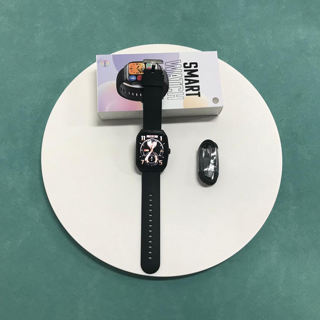 Rainbuvvy HK80 Smart Bracelet Android Smartwatch 128MB ROM 1.95inch AMOLED Full Touchscreen BT5.3 Long Standby Heart Rate Calories NFC Sports Watch