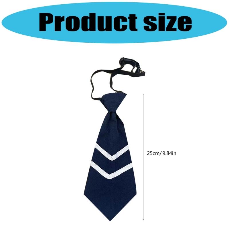 Clip On Necktie For Men Women Kids Classical Polyester Tie With Easy Snap Button For Business Casual Event