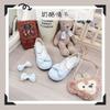 Cute Princess Style Lolita Shoes Round Head Bow Lo Shoes Daily Dating Heel Mary Jane Shoes