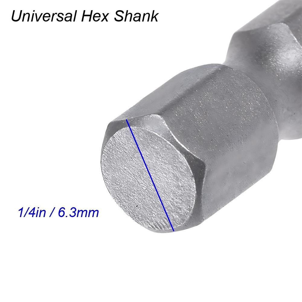 11PCS/12PCS Torx Hollow Screwdriver Flat Head Tamper Proof Security Drill Bit Set for Electric Drill  1/4" Hex Driver Bits