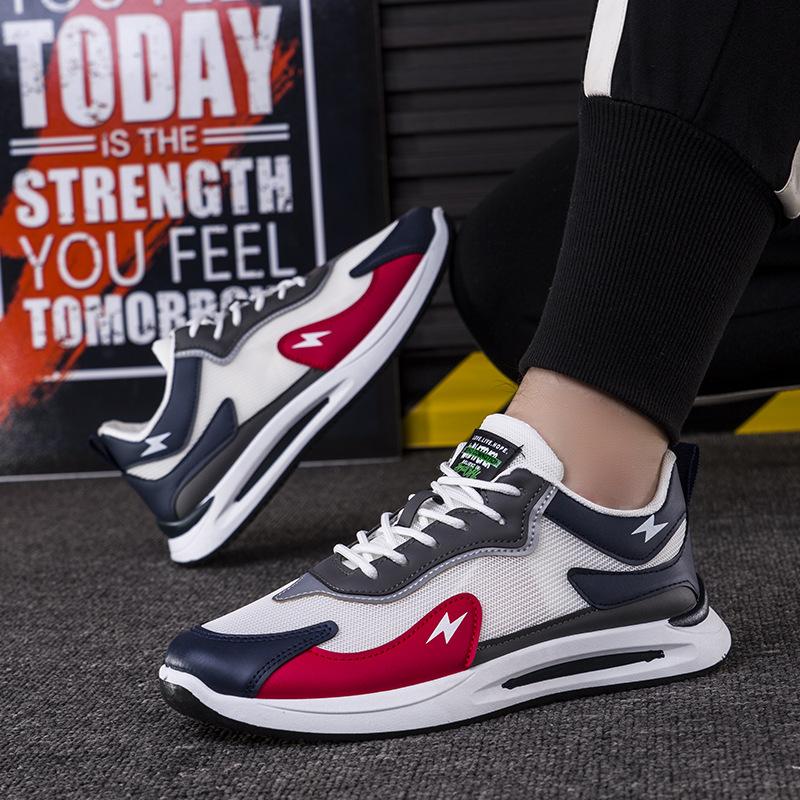 2023 Летняя мужская обувь с сеткой. Все модные повседневные кроссовки для бега. Удобная — фото 4