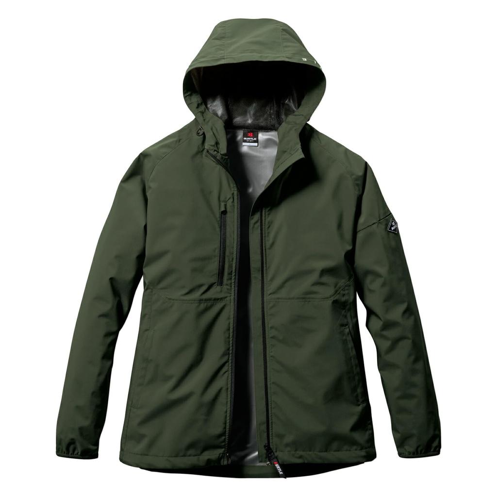 BURTLE Hoodie Size and Includes BURTLE Pro Uni Mills Size L Jacket, 480, Stretch, Water-Repellent, Windproof, Workwear, Stylish, Fall/Winter, Men's