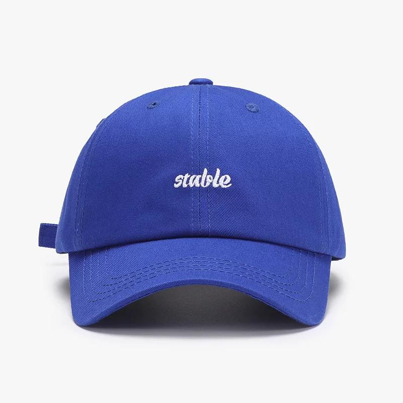 Unisex Korean-Style Versatile Letter Embroidery Baseball Cap Couple Student Soft-Top Duckbill Cap Japanese-Style Fresh Sun Hat