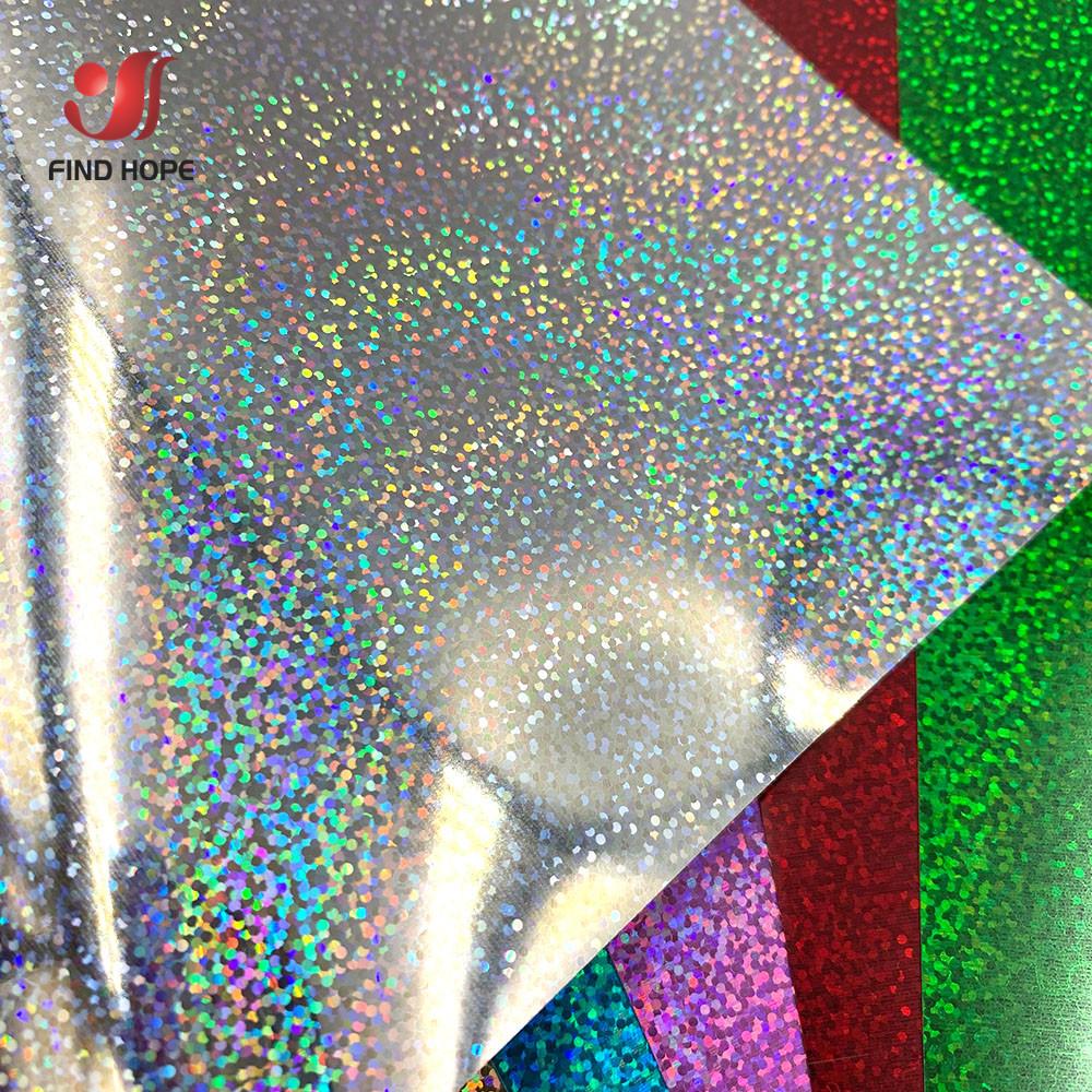 19"x39" Holographic Sparkle Heat Transfer Vinyl HTV Iron-On T-Shirt Cut Film DIY For Crafts Making Signs Clothing Bags Decor