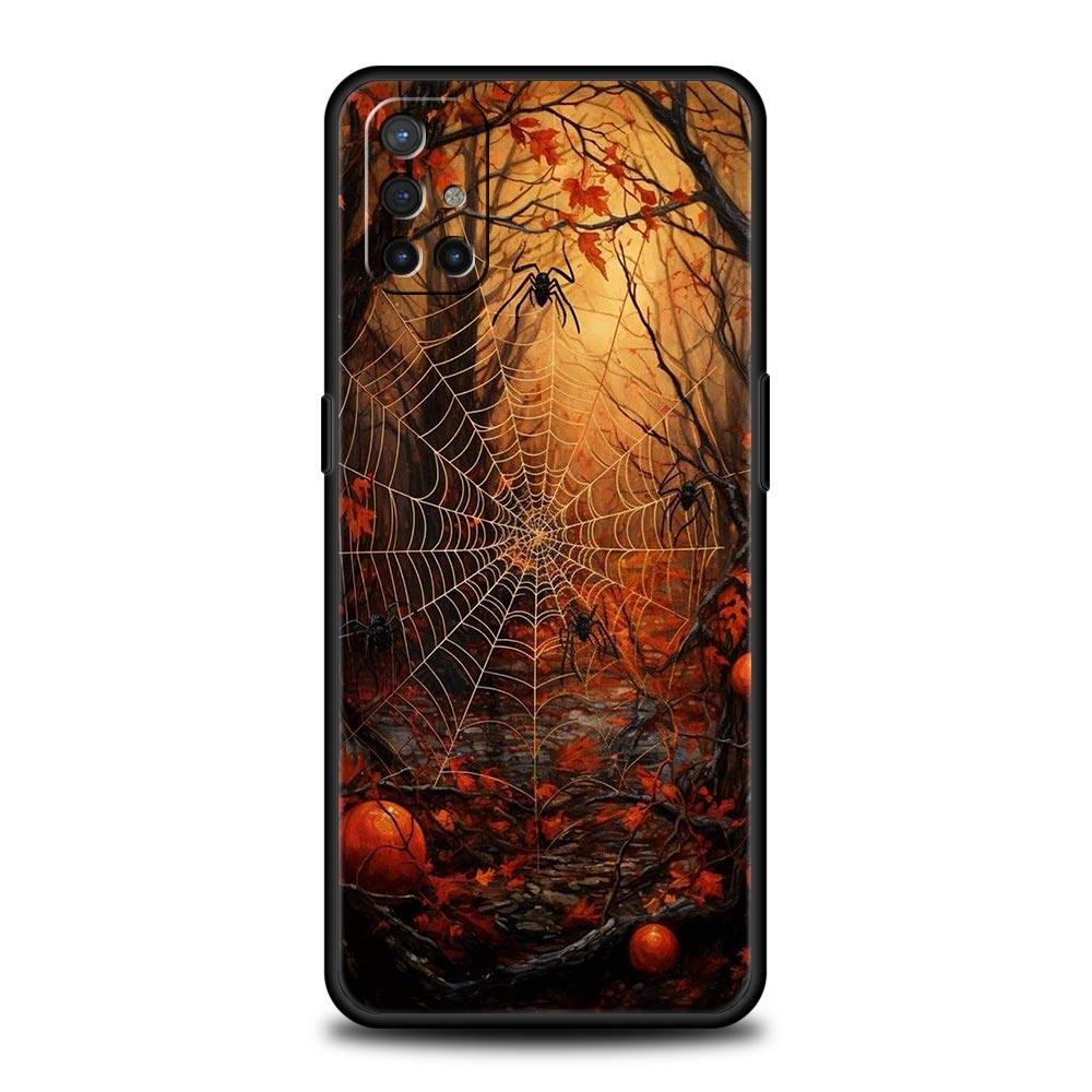 Spider Web Phone Case For Oneplus 13R 13 12R 11 10T 10R Nord N100 N200 N10 10 9 9R 9RT CE 3 2 Z Pro 5G Soft TPU Cover Fundas Bag