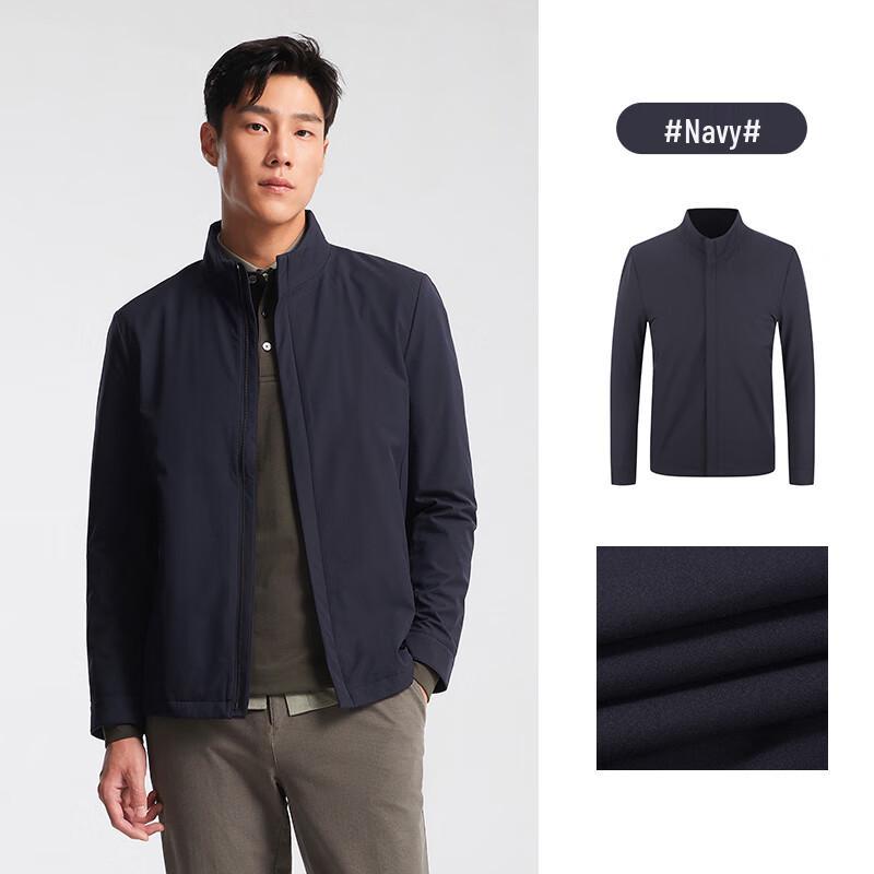 

YOUNGOR 2025 Men s Business Casual Velvet-Lined Windproof Short Jacket XL (180/100A)