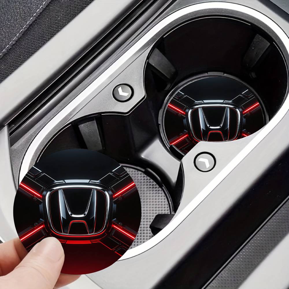 For Honda New Car Cup Holder Anti-Slip Silicone 7cm Insert Coaster Mat Universal Car Accessories Black Fit Most Cars