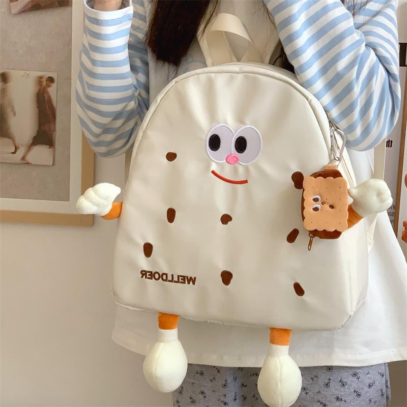 Cute Japanese Cartoon Backpack High Capacity School Bag Fashionable Unisex Nylon