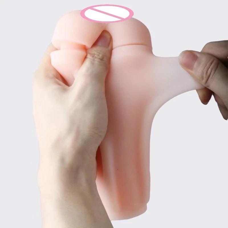 Fleischtexturierter Leichter Lebensechter Vagina Vakuumsaugender Herren Masturbator Sexspielzeug Für Männer,Weicher Und Realistischer Penis Sex Trainer