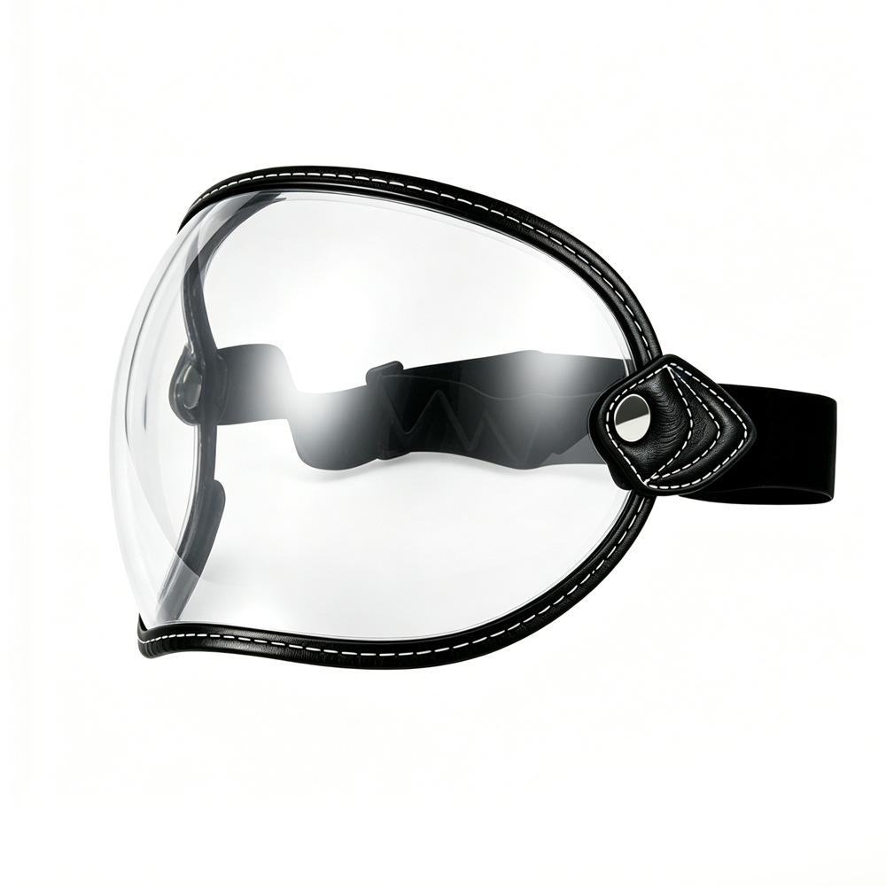 Bubble Mirror Vintage Classic Helmet Mask Motorcycle Goggles Cruise Car 3/4 Helmet Riding Goggles